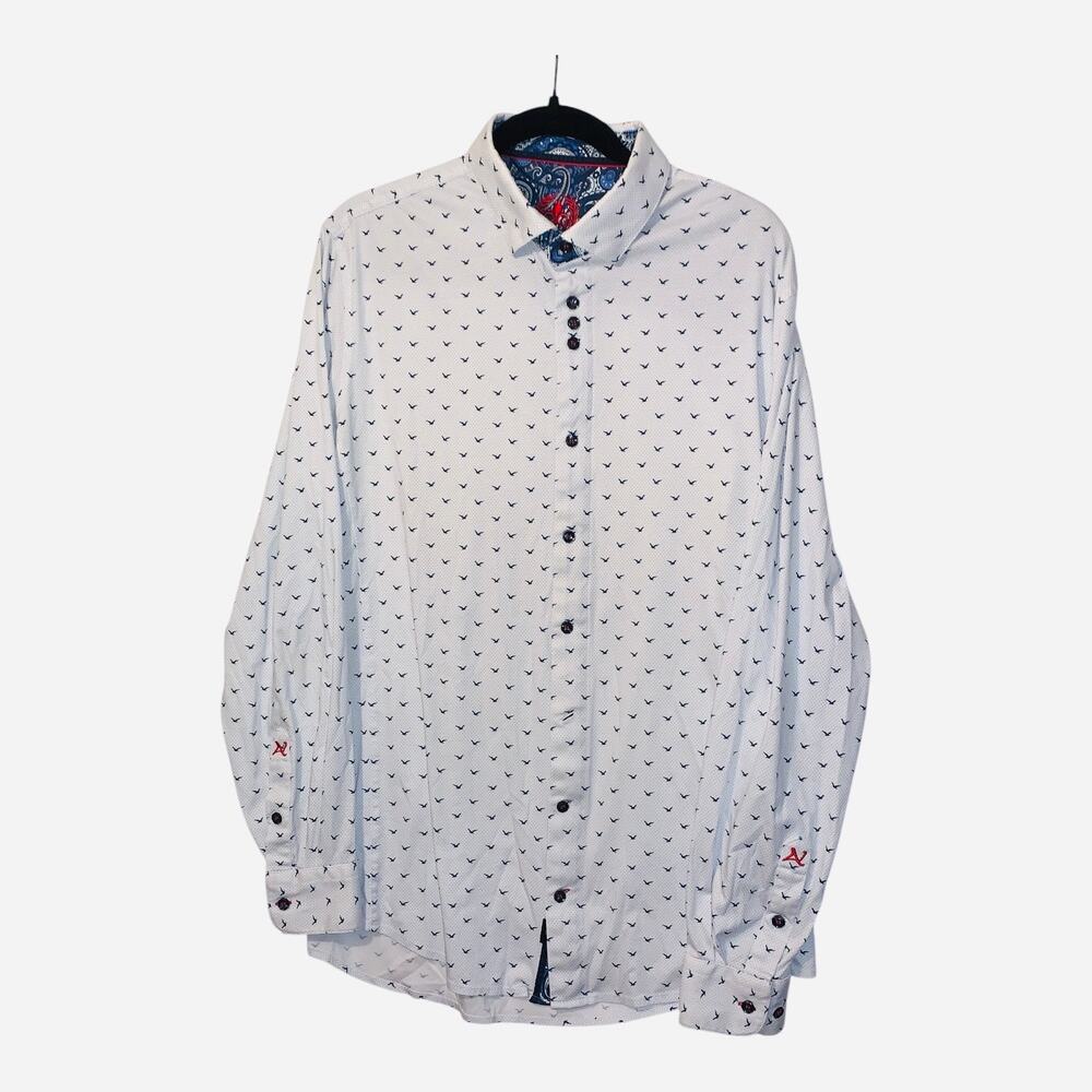 Au Noir Mens Button Down Shirt Sz 4/ large